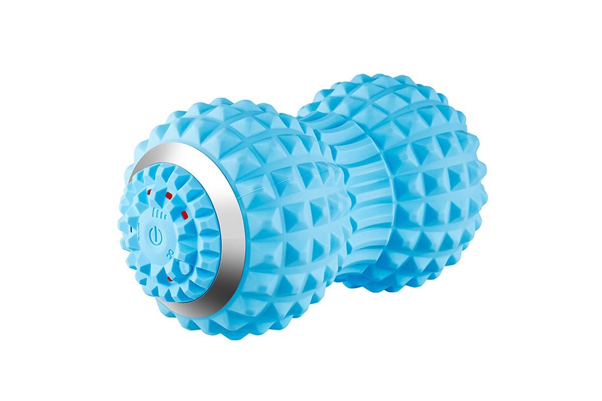 Vibrating Roller Massager Electric Massage Ball Back Foot Muscle Pain Relief -Light Blue