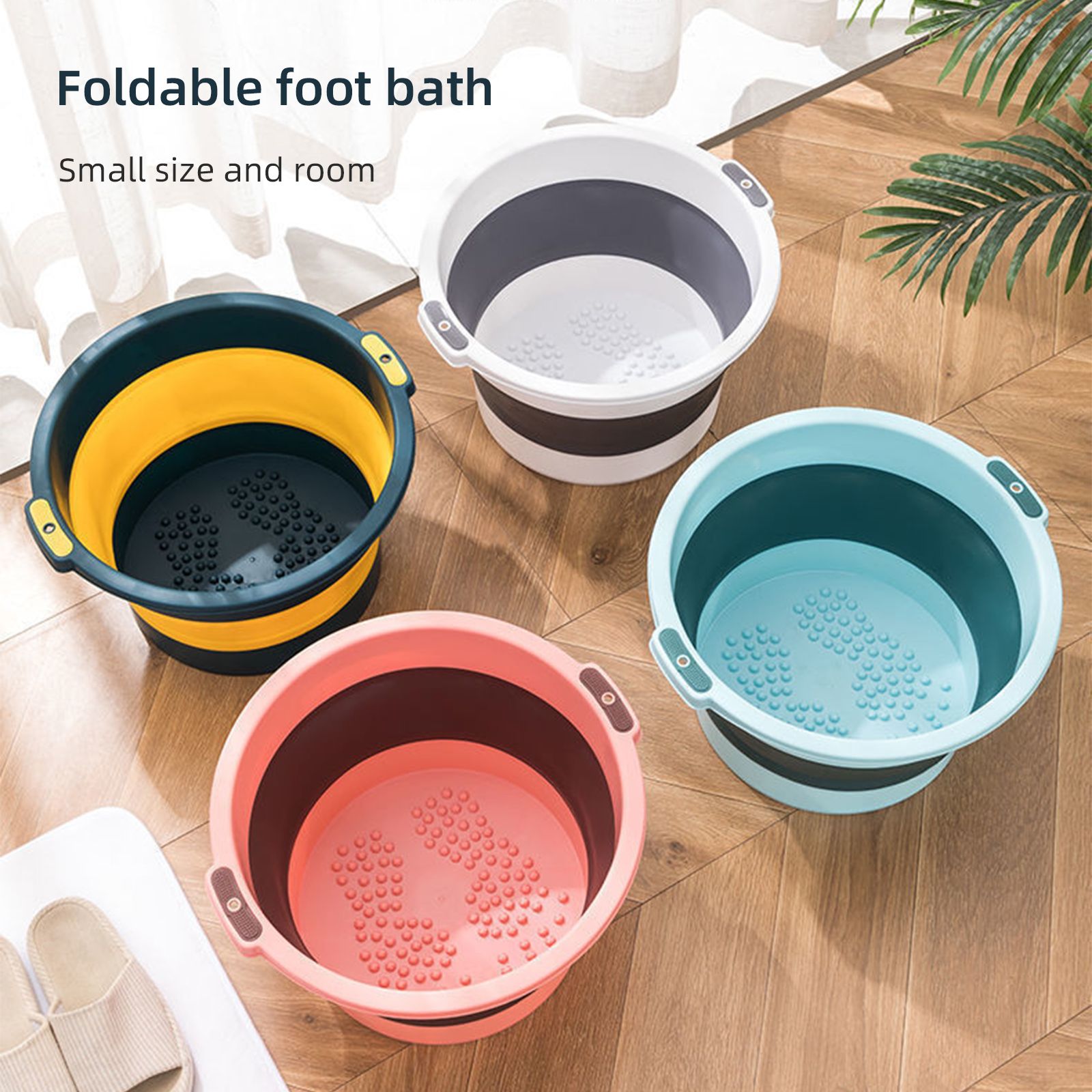 Foldable Foot Bath Household Foot Wash Basin Foot Massage Foot Bath