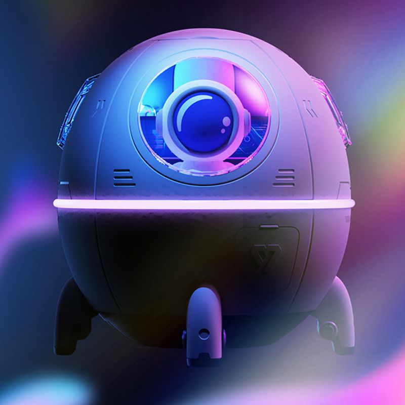 Humidifier with Colorful Night Light Aroma Essential Oil Diffuser Space Capsule Large Mist Mini Humidifiers for Bedroom Office Pink USB