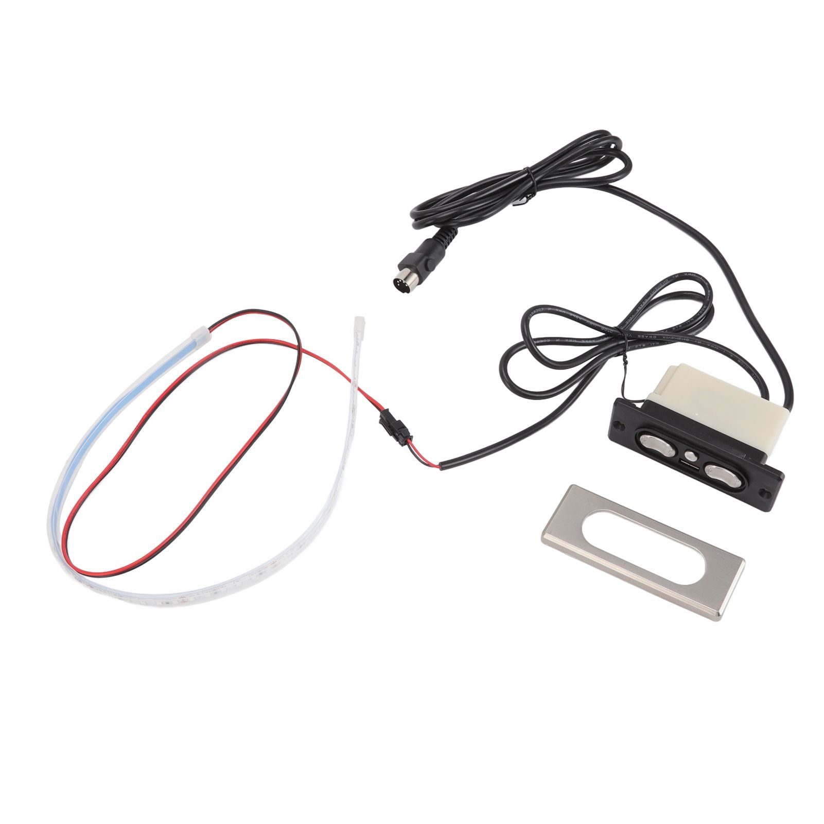 Electric Sofa Controller 5A 3 Buttons 5 Pin Straight Head USB Charging Port Lift Chairs Switch with LED Strip
