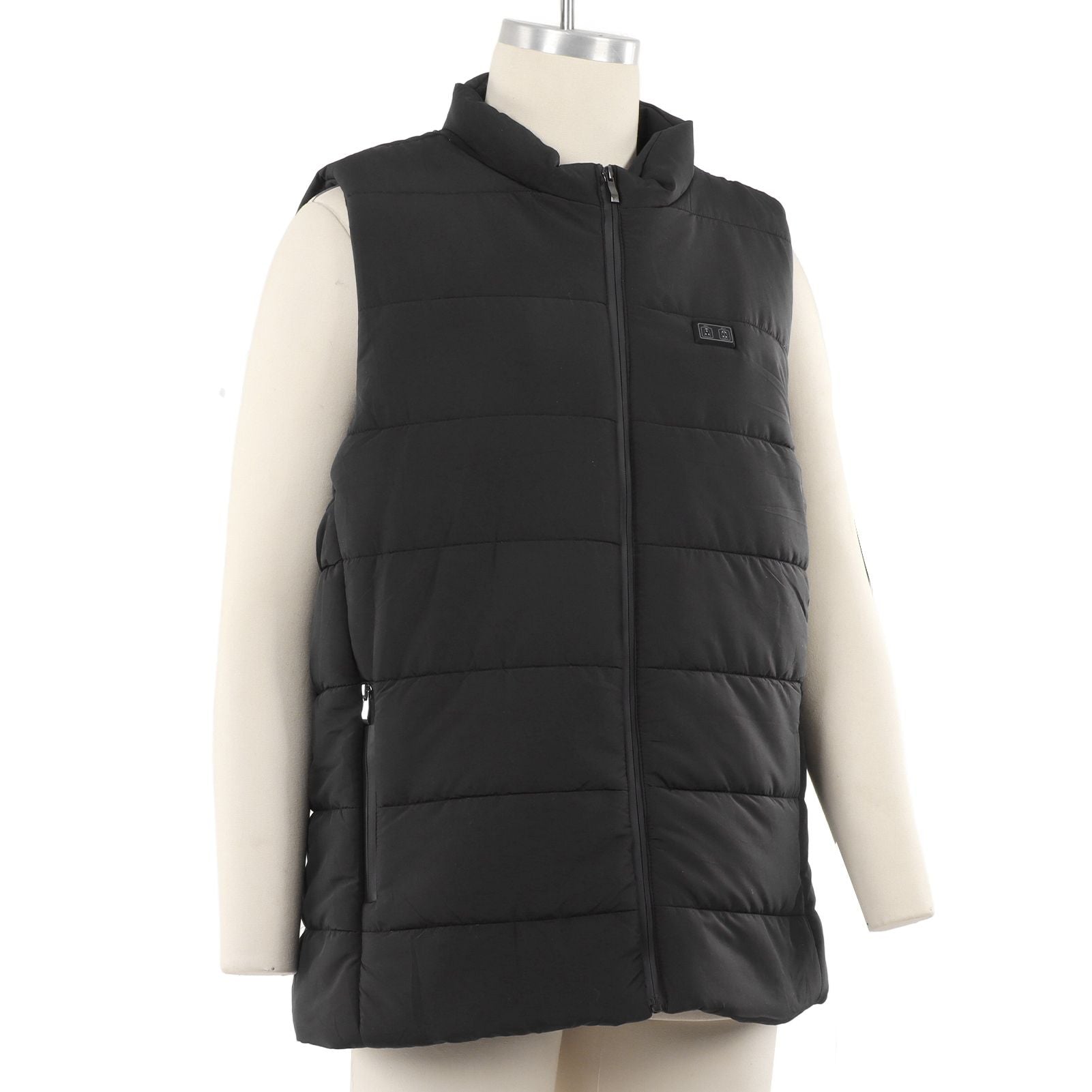 USB Heating Down Vest Dual Control Smart Electric Vest Men Women Winter Thermal Heated Vest M