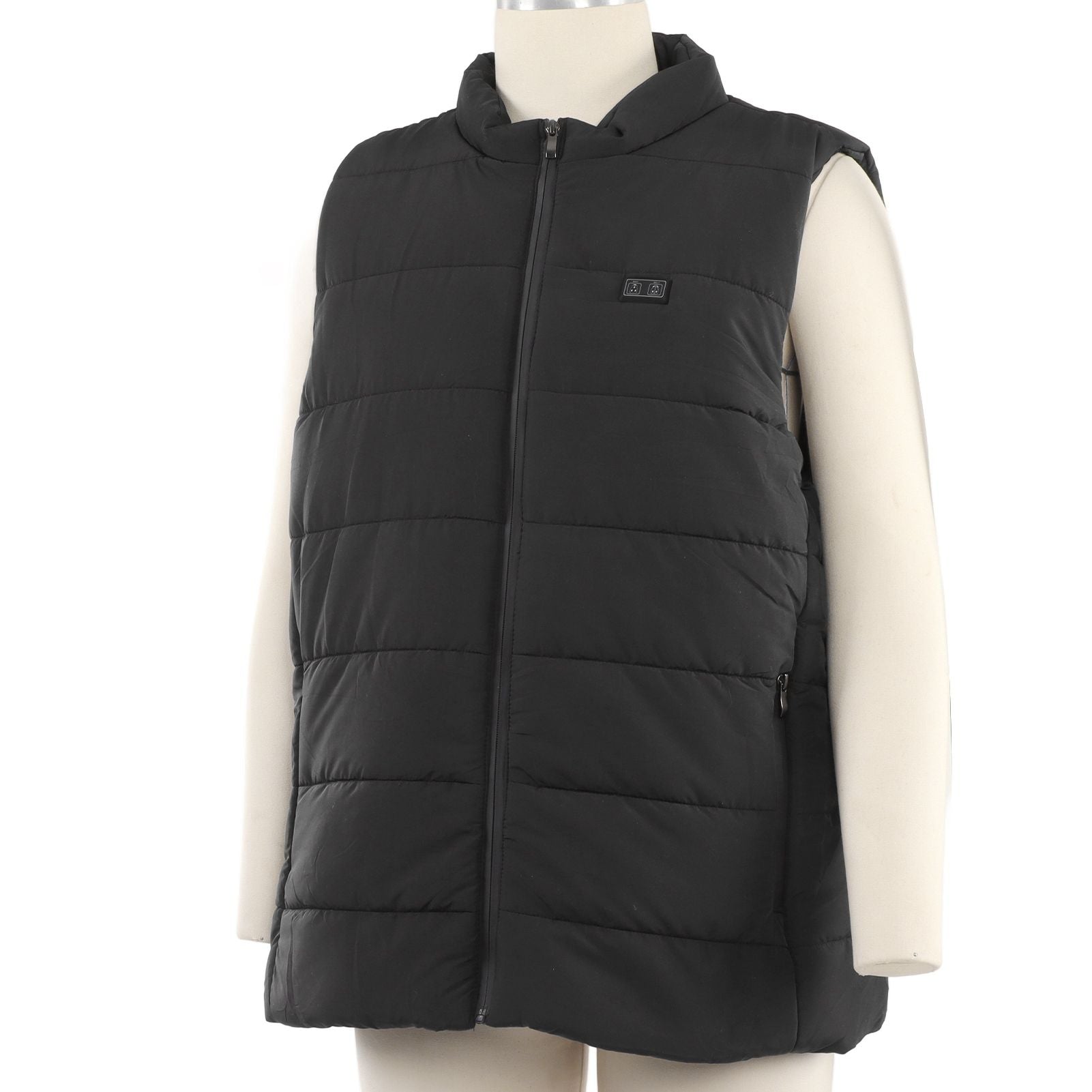 USB Heating Down Vest Dual Control Smart Electric Vest Men Women Winter Thermal Heated Vest M