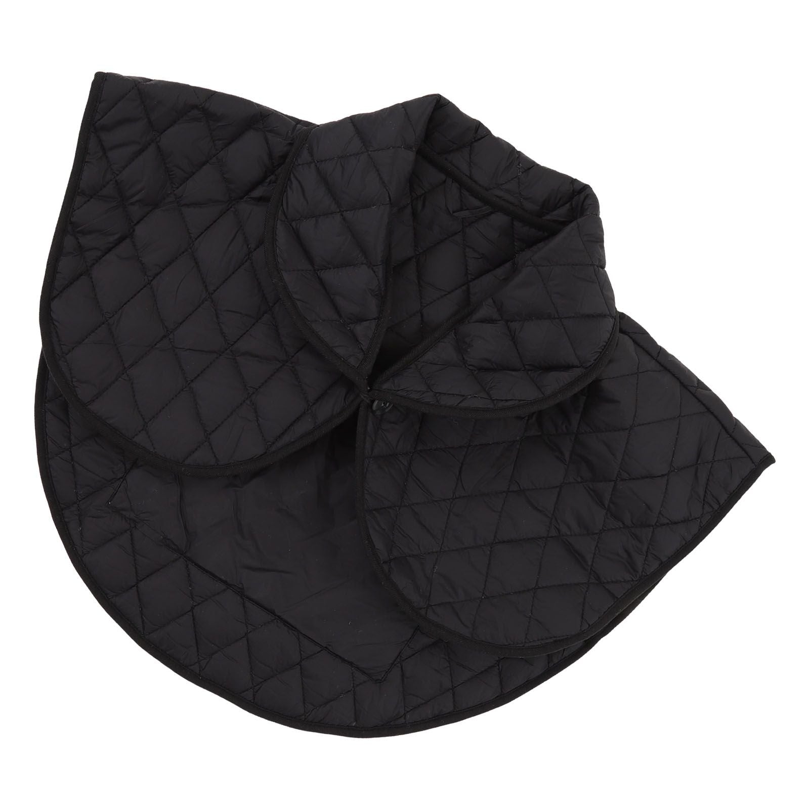 Shoulder Heating Pad Cold Proof Polyester Fiber USB Power Supply Unisex Electric Heated Shawl for Winter Black