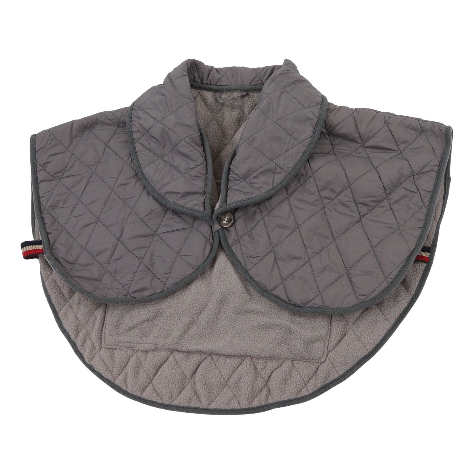 Shoulder Heating Pad Cold Proof Polyester Fiber USB Power Supply Unisex Electric Heated Shawl for Winter Grey