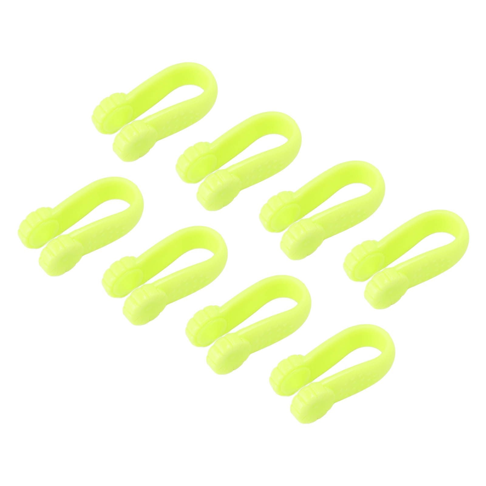8PCS Hand Pressure Point Tool Plastic Hand Acupressure Clip for Between Thumb and Index Migraine Headache Relief Green