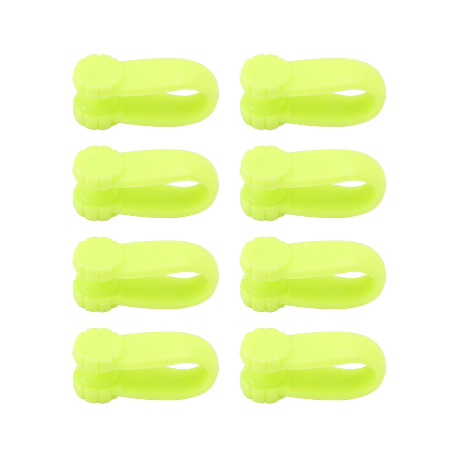 8PCS Hand Pressure Point Tool Plastic Hand Acupressure Clip for Between Thumb and Index Migraine Headache Relief Green