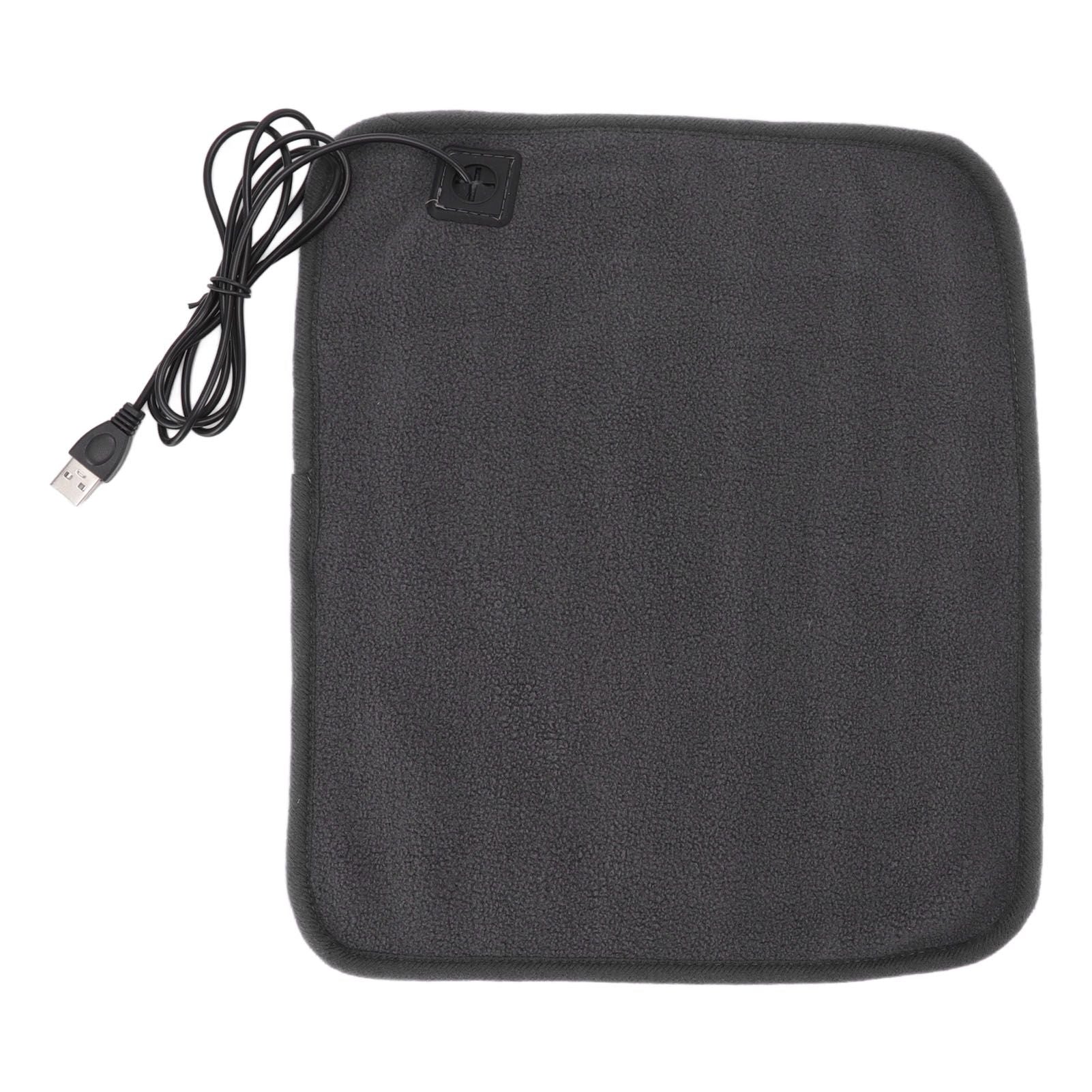 Portable USB Heating Pad Shoulder Neck Leg Waist Heating Pads with Multi Level Temperature Adjustment Timing Dark Gray