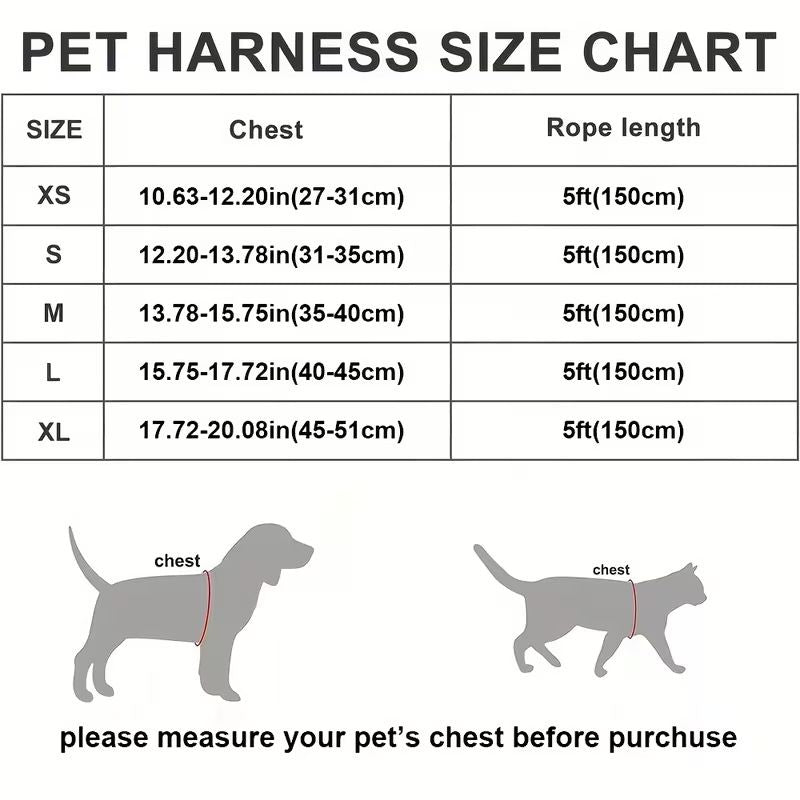 Black Breathable Dog Harness and Leash Set - Adjustable Reflective Pet Vest with Swivel Clip(Size: M)